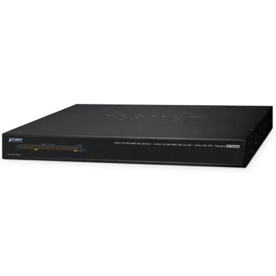Hantera Planet AVS-4210-24HP4X - 10G PoE - 1U Svart Hantera Planet AVS-4210-24HP4X - 10G PoE - 1U Svart