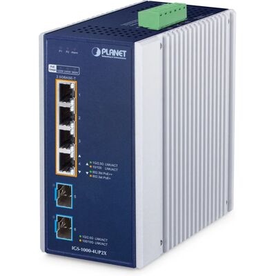 PLANET IGS-1000-4UP2X - 2.5G PoE Aluminium - Netzwerkswitch PLANET IGS-1000-4UP2X - 2.5G PoE Aluminium - Netzwerkswitch