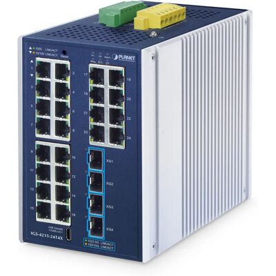 Planet Industrial IGS-4215-24T4X Blau verwalteter Switch - Managed Switch Planet Industrial IGS-4215-24T4X Blau verwalteter Switch - Managed Switch