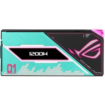 ASUS ROG THOR-1200P3-MIKU Tápegység - 1200W, Modular, RGB ASUS ROG THOR-1200P3-MIKU Tápegység - 1200W, Modular, RGB