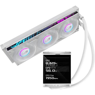ASUS - ROG Strix LC IV 360 ARGB LCD White Edition ASUS - ROG Strix LC IV 360 ARGB LCD White Edition