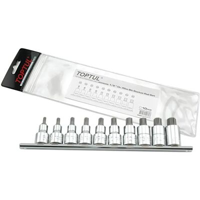 TOPTUL 1/2 inch 10pcs Socket Set M5 M6 M7 M8 M9 M10 M12 M13 M14 M16 - Socket Set TOPTUL 1/2 inch 10pcs Socket Set M5 M6 M7 M8 M9 M10 M12 M13 M14 M16 - Socket Set