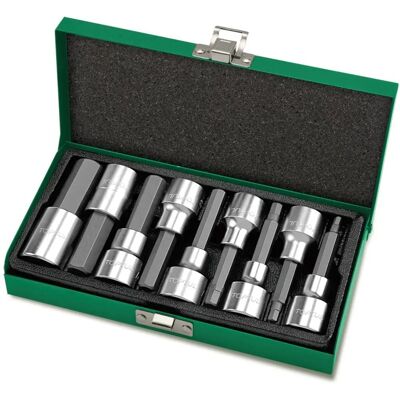 Ensemble de douilles TOPTUL - Acier chrome-vanadium 1/2" 9 pièces Ensemble de douilles TOPTUL - Acier chrome-vanadium 1/2" 9 pièces