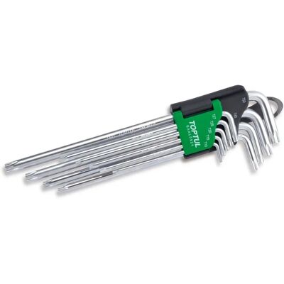 TOPTUL GAAL0924 - 9-piece Extra Long TORX Key Set TOPTUL GAAL0924 - 9-piece Extra Long TORX Key Set