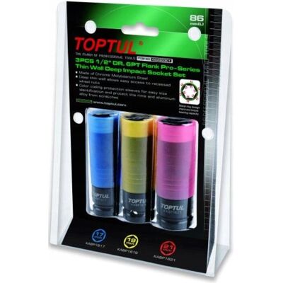 TOPTUL GDAS0301 - Zestaw 3 narzędzi 1/2" TOPTUL GDAS0301 - Zestaw 3 narzędzi 1/2"