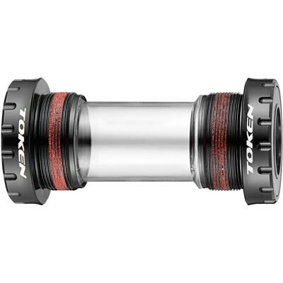Boccola filettata Token BSA - Shimano 24mm, Nero Boccola filettata Token BSA - Shimano 24mm, Nero