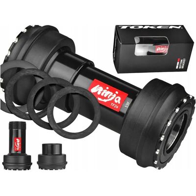 Movimento centrale PF30 Ninja Token - Nero - 24mm - Aumento rigidità Movimento centrale PF30 Ninja Token - Nero - 24mm - Aumento rigidità