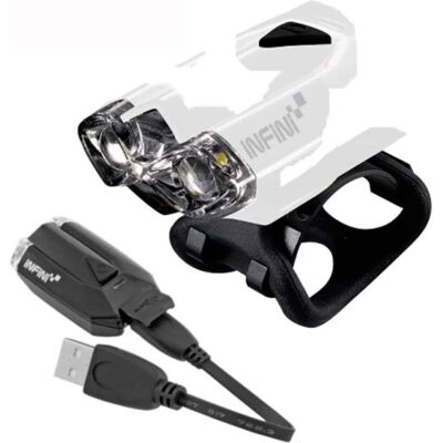Faro bici INFINI LAVA 2 USB Bianco Faro bici INFINI LAVA 2 USB Bianco