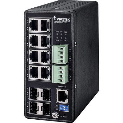 VIVOTEK - AW-IHT-1271 - 12-Port 240W - PoE-Switch VIVOTEK - AW-IHT-1271 - 12-Port 240W - PoE-Switch