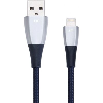 JustMobile ZinCable 1,5 m Hopea - USB Kaapeli JustMobile ZinCable 1,5 m Hopea - USB Kaapeli