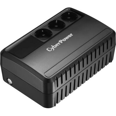 CyberPower BU650E Schwarzer Line-Interactive USV 650 VA 3 Anschlüsse CyberPower BU650E Schwarzer Line-Interactive USV 650 VA 3 Anschlüsse