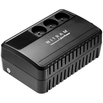 Nitram BU600E UPS - 600VA, 3 prises, Interactif en ligne - Publicité Nitram BU600E UPS - 600VA, 3 prises, Interactif en ligne - Publicité