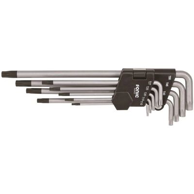 Sonic 600902 Chroom-Vanadium Torx Schroevendraaierset - T10 tot T50 Sonic 600902 Chroom-Vanadium Torx Schroevendraaierset - T10 tot T50