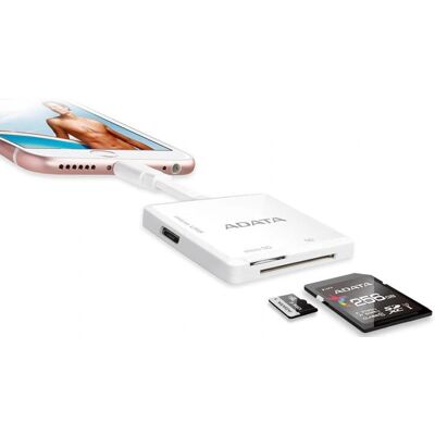 Lector de Tarjetas ADATA AI910 Micro-USB/Lightning - Lector de Tarjetas Lector de Tarjetas ADATA AI910 Micro-USB/Lightning - Lector de Tarjetas