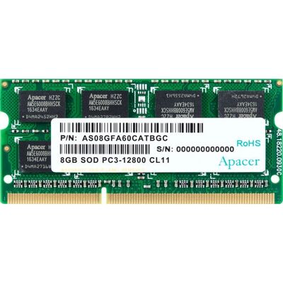 Apacer AS08GFA60CATBGJ Memoria 8GB DDR3 1600MHz Apacer AS08GFA60CATBGJ Memoria 8GB DDR3 1600MHz