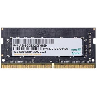 Apacer ES.08G21.GSH 8GB DDR4 3200 MHz SODIMM Apacer ES.08G21.GSH 8GB DDR4 3200 MHz SODIMM