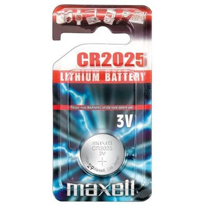 Maxell - CR2025 - Litium - Knappcellsbatteri - Batteri Maxell - CR2025 - Litium - Knappcellsbatteri - Batteri