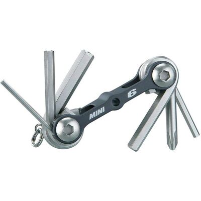 Topeak Mini 6 Outil Long - Argent - Multi Outil Topeak Mini 6 Outil Long - Argent - Multi Outil