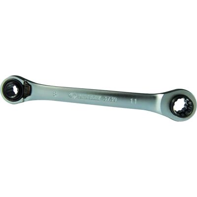Llave de carraca reversible KINGTONY - 4 tamaños 16-17-18-19mm - 225mm Llave de carraca reversible KINGTONY - 4 tamaños 16-17-18-19mm - 225mm