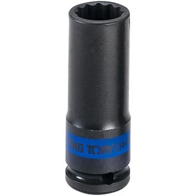 KING TONY Lange impact socket 12-kant 27mm - Slagmoersleutel accessoires KING TONY Lange impact socket 12-kant 27mm - Slagmoersleutel accessoires