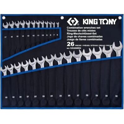 King Tony 12D26MRN Set di bussole - 6-32mm, 26 pezzi King Tony 12D26MRN Set di bussole - 6-32mm, 26 pezzi