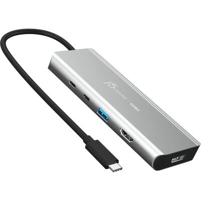 j5create JCD401-N Silber Dual 4K USB4 Docking Hub j5create JCD401-N Silber Dual 4K USB4 Docking Hub