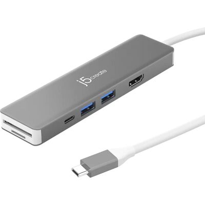 Station d'accueil J5create JCD390-N - 4K60 HDMI, USB-C 10Gbps, Argent/Blanc - Publicité Station d'accueil J5create JCD390-N - 4K60 HDMI, USB-C 10Gbps, Argent/Blanc - Publicité