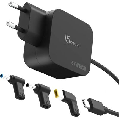 j5create JUP1565DCE3A - 67W GaN Virtalähde - EU j5create JUP1565DCE3A - 67W GaN Virtalähde - EU