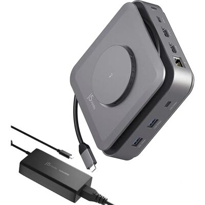 J5create JCD3199P-FN Laptop Dock - Dobbelt 4K HDMI - USB-C 10 Gbps - Grå J5create JCD3199P-FN Laptop Dock - Dobbelt 4K HDMI - USB-C 10 Gbps - Grå