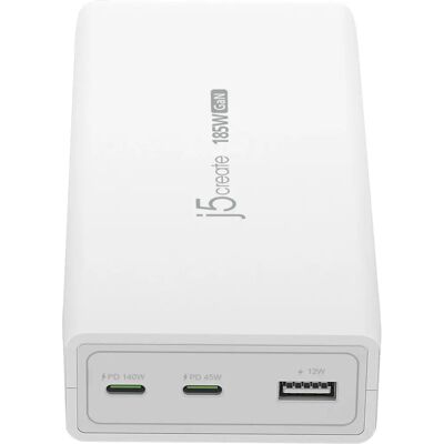 j5create JUP37185W-EN Weiß 3-Port GaN Schnellladegerät - Mobilgerät j5create JUP37185W-EN Weiß 3-Port GaN Schnellladegerät - Mobilgerät