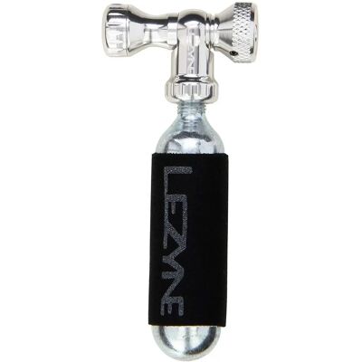 Gonfleur de pneus Control Drive Silver de Lezyne - CNC aluminium léger - Publicité Gonfleur de pneus Control Drive Silver de Lezyne - CNC aluminium léger - Publicité