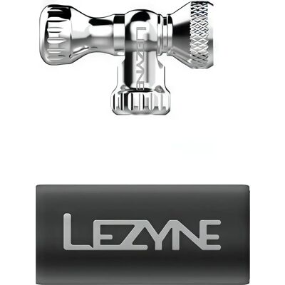 Lezyne Control Drive CO2 Tête - Aluminium CNC, Argent - Publicité Lezyne Control Drive CO2 Tête - Aluminium CNC, Argent - Publicité