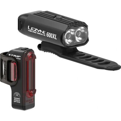Set de luces para bicicleta Lezyne Micro Drive 600XL - Negro Set de luces para bicicleta Lezyne Micro Drive 600XL - Negro