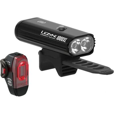 Lezyne Černá 1000XL / KTV Inteligentní sada světel na kolo Lezyne Černá 1000XL / KTV Inteligentní sada světel na kolo