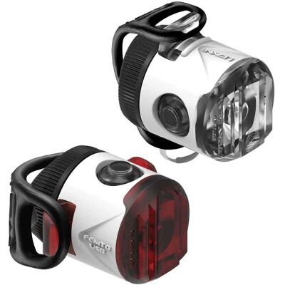 Set de luces de bicicleta Lezyne Femto USB Blanco - Luz de bicicleta Set de luces de bicicleta Lezyne Femto USB Blanco - Luz de bicicleta