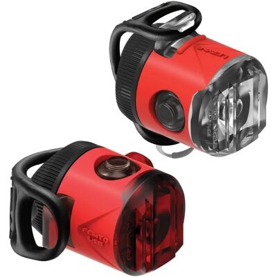 Set luci bici Lezyne Femto USB - Rosso Set luci bici Lezyne Femto USB - Rosso