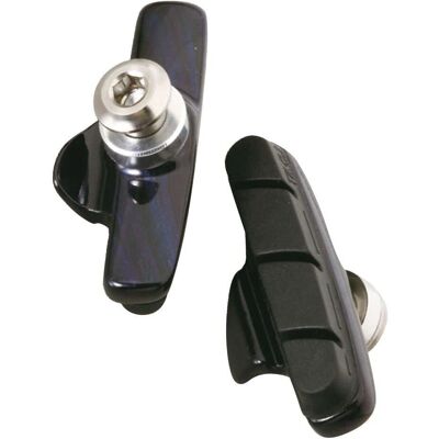Patins de frein Campagnolo 55mm - Aluminium Noir - Écrou Ashima sécurisé Patins de frein Campagnolo 55mm - Aluminium Noir - Écrou Ashima sécurisé