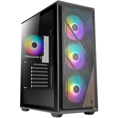Azza Forest Tourne Moyen - Boîtier PC - Noir - RGB - Panneau en verre - Publicité Azza Forest Tourne Moyen - Boîtier PC - Noir - RGB - Panneau en verre - Publicité