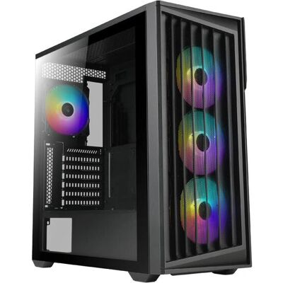 Azza Torrent Mid Tower - Seitenteil mit Tempered-Glas - Kein Netzteil - USB/Audio Azza Torrent Mid Tower - Seitenteil mit Tempered-Glas - Kein Netzteil - USB/Audio