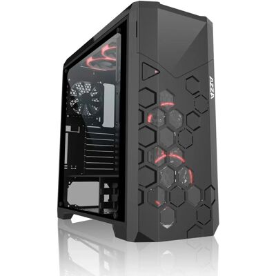 Case PC Azza Storm 6000B Torre Completa Nera Case PC Azza Storm 6000B Torre Completa Nera