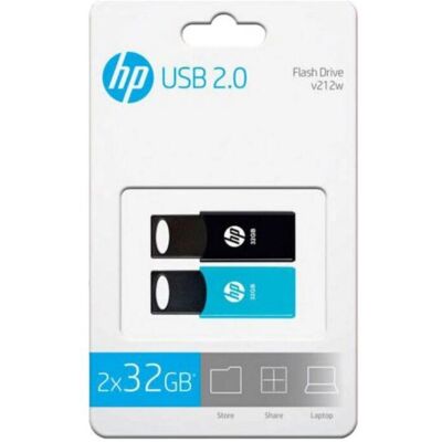 Clé USB HP 4712847099760 32/64GB - USB 2.0 - Pack de 2 - Publicité Clé USB HP 4712847099760 32/64GB - USB 2.0 - Pack de 2 - Publicité