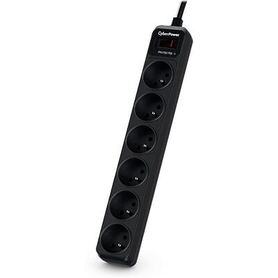 Parafoudre CyberPower B0620SC0 - 6 Prises - 200-250V - Publicité Parafoudre CyberPower B0620SC0 - 6 Prises - 200-250V - Publicité