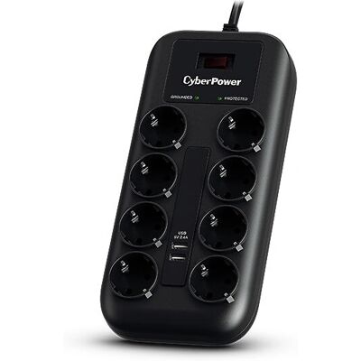 Protezione da sovratensione CyberPower P0820SUF0-DE - Nero Protezione da sovratensione CyberPower P0820SUF0-DE - Nero