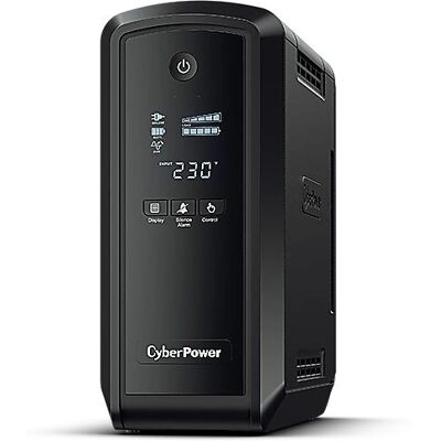CyberPower CP550EPFCLCD Onmisbare UPS 550VA 330W Line-Interactief Zwart CyberPower CP550EPFCLCD Onmisbare UPS 550VA 330W Line-Interactief Zwart