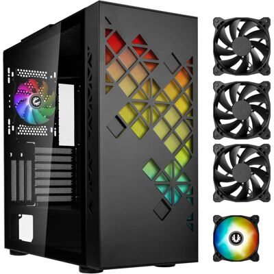 Case PC BitFenix Tracery E-ATX Nero con RGB Case PC BitFenix Tracery E-ATX Nero con RGB