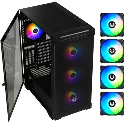 BITFENIX Graph ARGB PC-Gehäuse - ATX, Mesh, 4 Lüfter BITFENIX Graph ARGB PC-Gehäuse - ATX, Mesh, 4 Lüfter