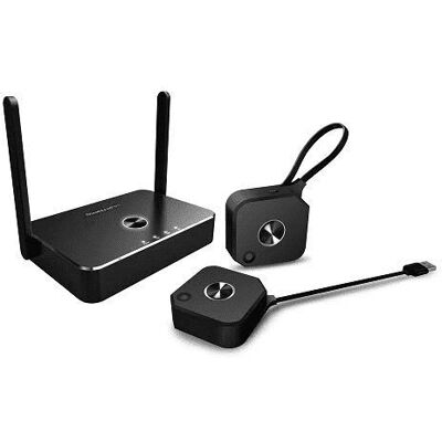 EZCast Pro Quattropod mini Kabelloses Präsentationssystem - 2x Sender 1x Empfänger - 1080p, Schwarz EZCast Pro Quattropod mini Kabelloses Präsentationssystem - 2x Sender 1x Empfänger - 1080p, Schwarz