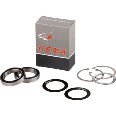 Kit de Boîtier de Pédalier en Céramique Cema - Pour cadres 68/73 mm - Publicité Kit de Boîtier de Pédalier en Céramique Cema - Pour cadres 68/73 mm - Publicité