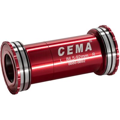 Cema Bottom Bracket BB86-BB92 - Keramische lagers - Rood Cema Bottom Bracket BB86-BB92 - Keramische lagers - Rood