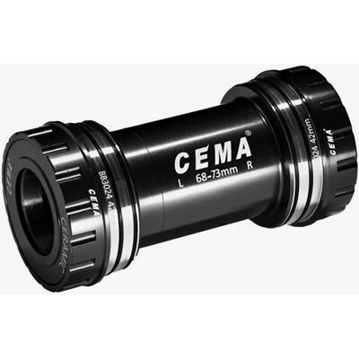 Cema Boîtier de pédalier BB30 Interlock - Roulements céramiques - Noir - Publicité Cema Boîtier de pédalier BB30 Interlock - Roulements céramiques - Noir - Publicité